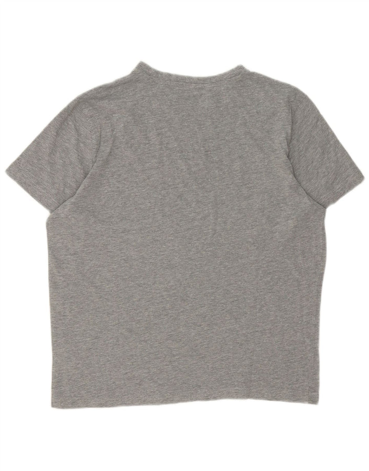 Camiseta masculina Kappa Top grande algodão cinza