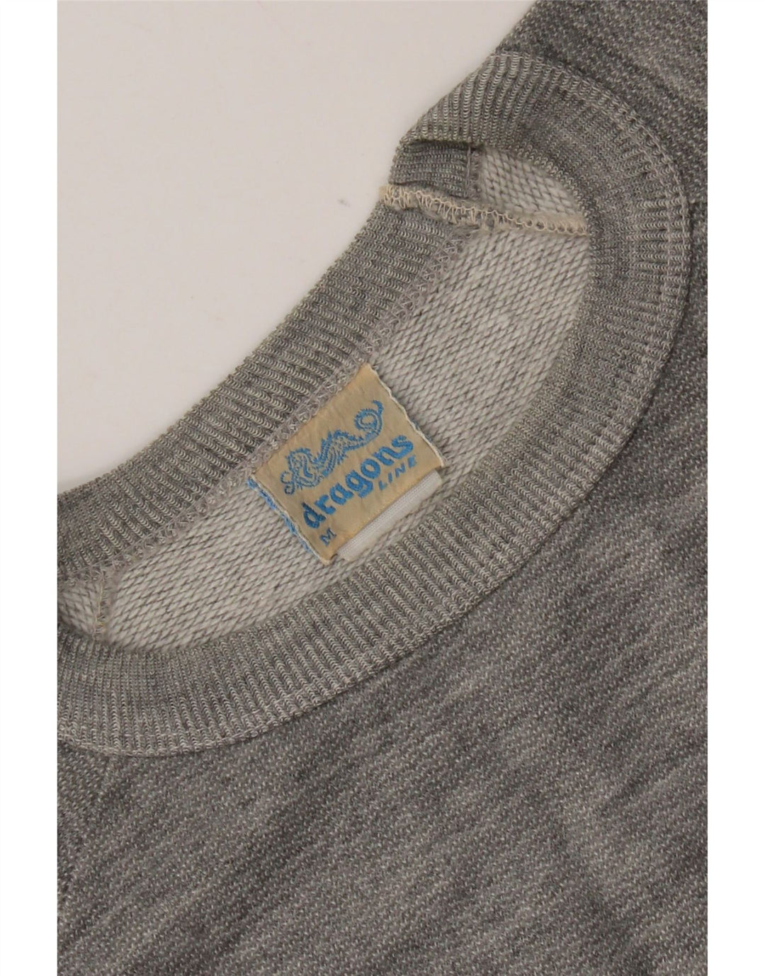 Moletom gráfico masculino vintage jumper algodão manchado cinza médio