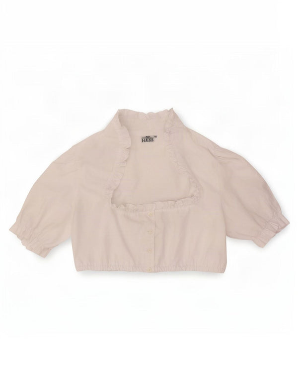 Hess Frackmann Crop Top Feminino IT 44 Médio Poliéster Branco