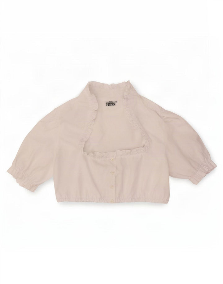 Hess Frackmann Crop Top Feminino IT 44 Médio Poliéster Branco