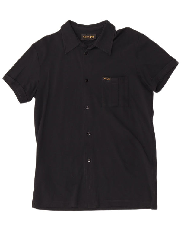 Camisa Wrangler masculina de manga curta 2XL poliamida preta