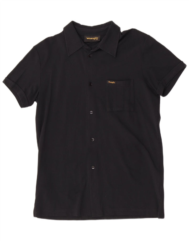 Camisa Wrangler masculina de manga curta 2XL poliamida preta