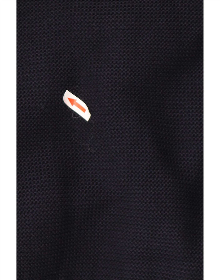 Jaqueta masculina Paul & Shark de malha gráfica reversível Reino Unido 40 grande azul marinho