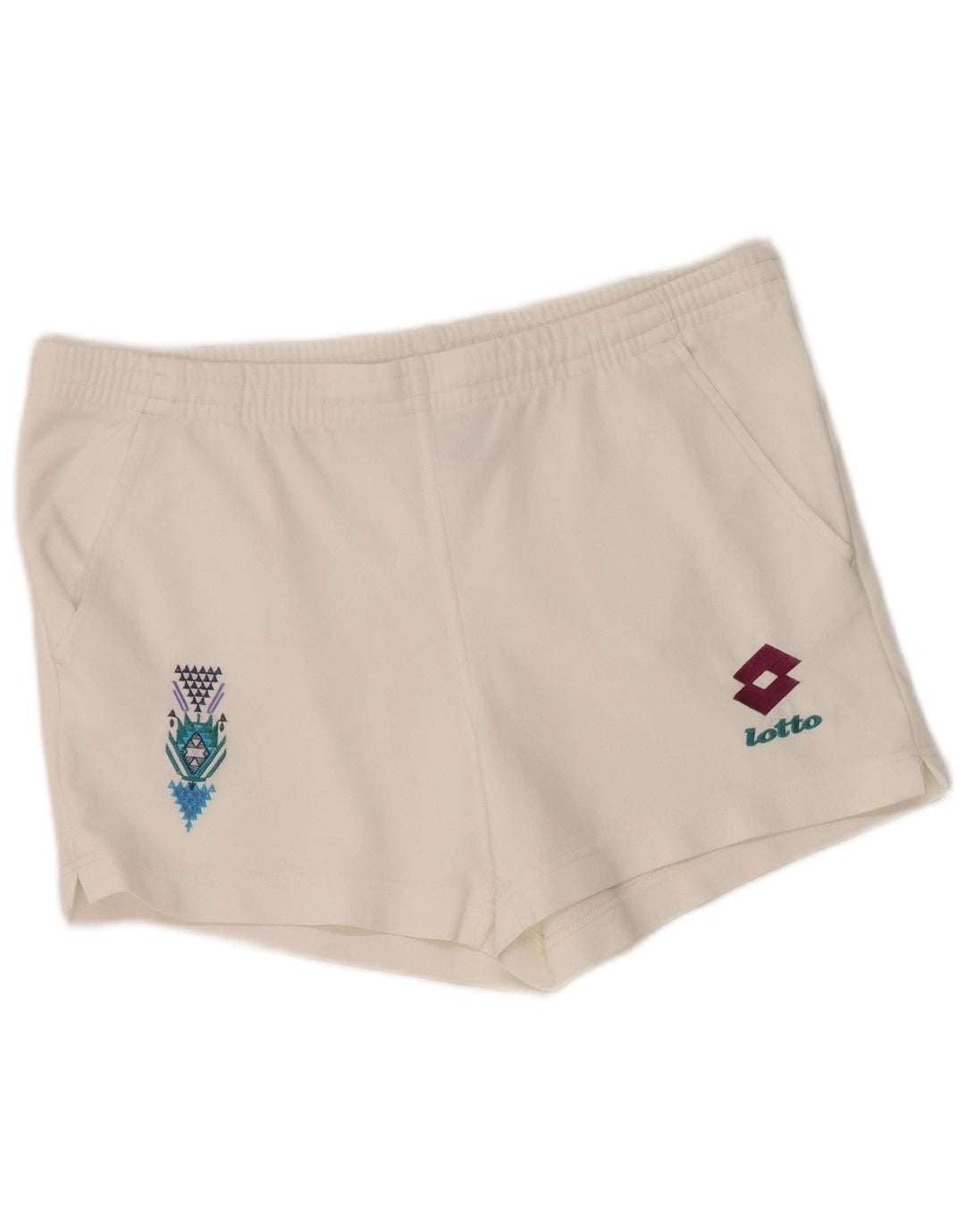 Lotto Mens Graphic Sport Shorts Grande Poliéster Branco