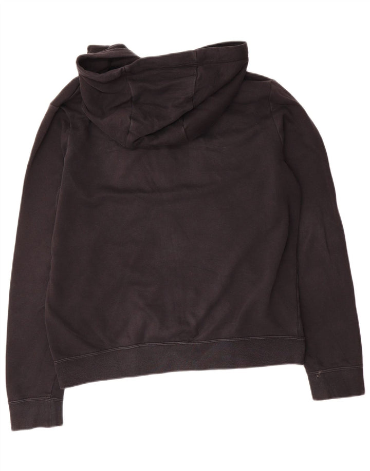 Suéter Nike feminino com capuz e zíper grande UK 10 pequeno preto