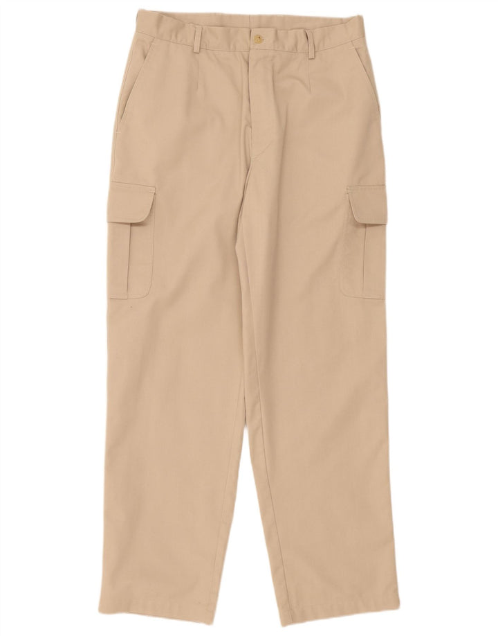 Calça cargo reta masculina Pierre Cardin W32 L31 bege