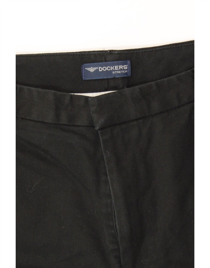 Calça feminina reta casual DOCKERS W32 L32 preta