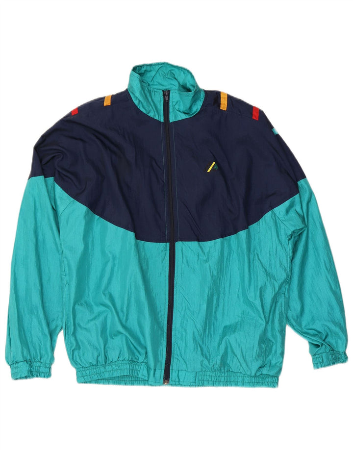 Jaqueta de treino masculina VINTAGE XL azul colorblock