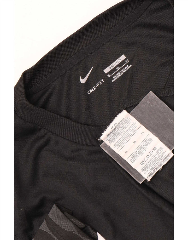 Camiseta Nike Masculina Dri Fit Slim Graphic Top XL Preto Poliéster