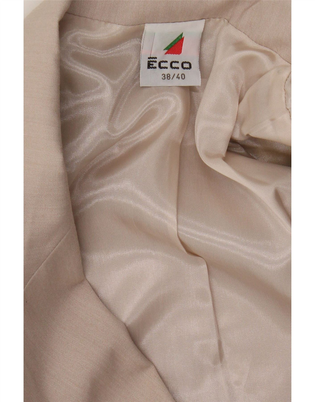 Jaqueta blazer feminina Ecco com peito duplo EU 38/40 poliéster bege médio
