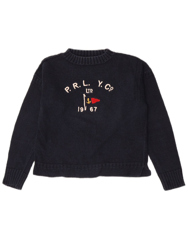 Suéter Polo Ralph Lauren Masculino Crop Gola Tartaruga 11-12 Anos Pequeno Na