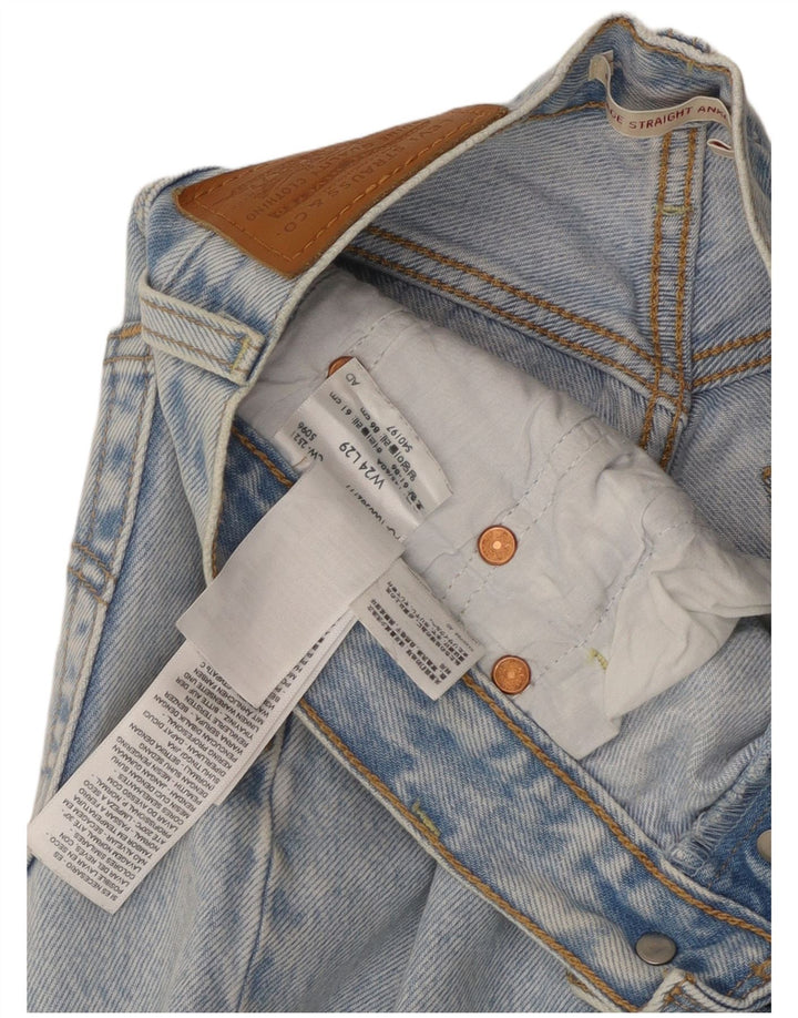 Jeans feminino Levi's Ribcage Straight W24 L29 Azul Algodão