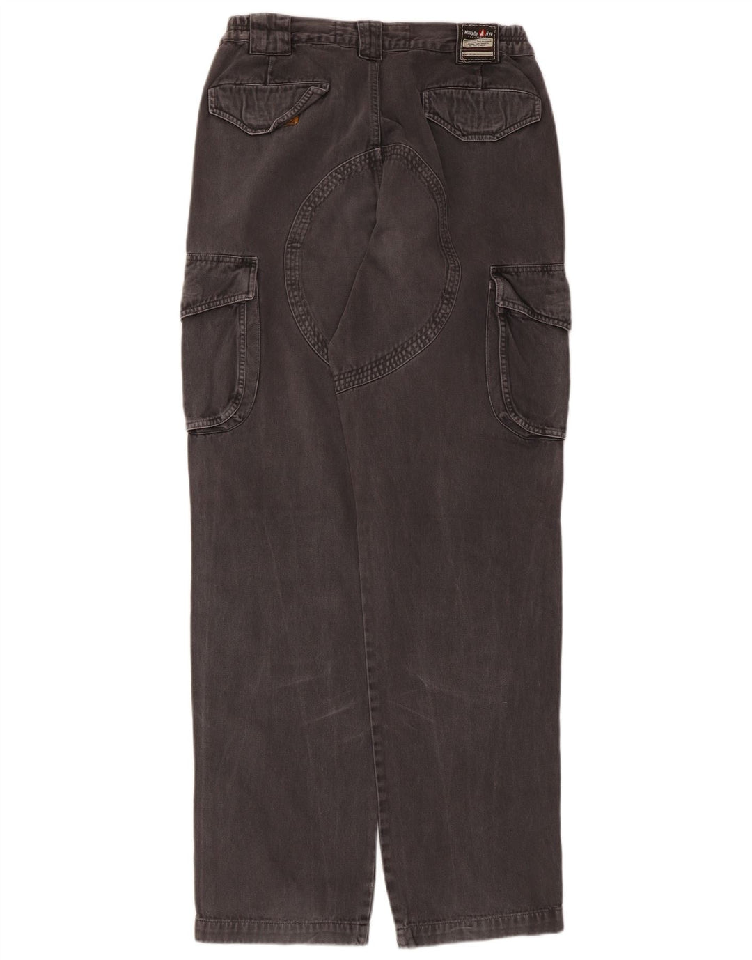 Calça cargo masculina Murphy & Nye W31 L33 algodão cinza