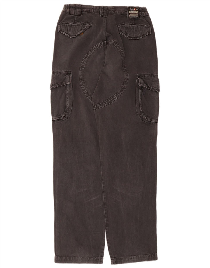 Calça cargo masculina Murphy & Nye W31 L33 algodão cinza