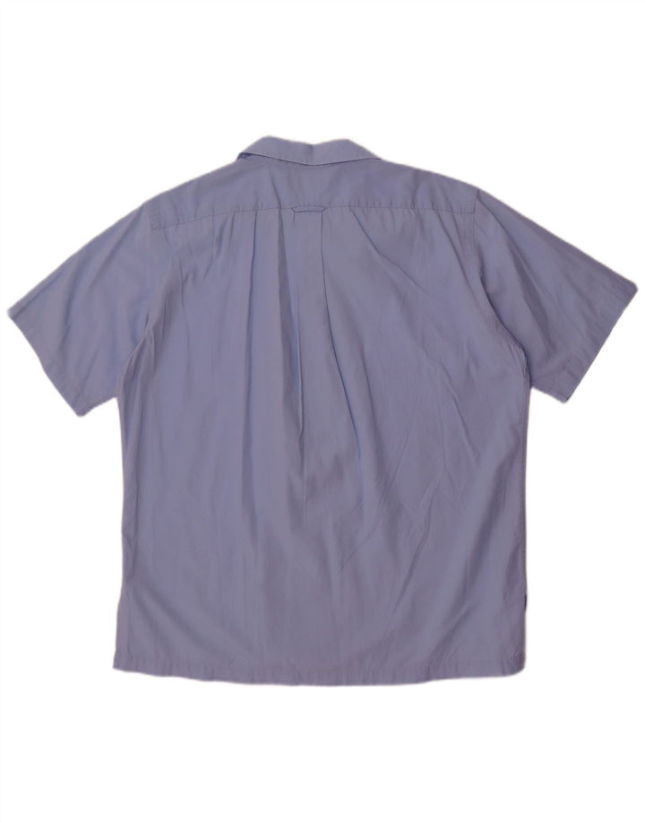 Polo Ralph Lauren Camisa masculina de manga curta azul médio algodão