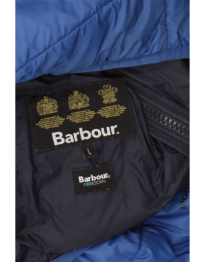 Jaqueta acolchoada com capuz para meninos BARBOUR 11-12 anos grande azul
