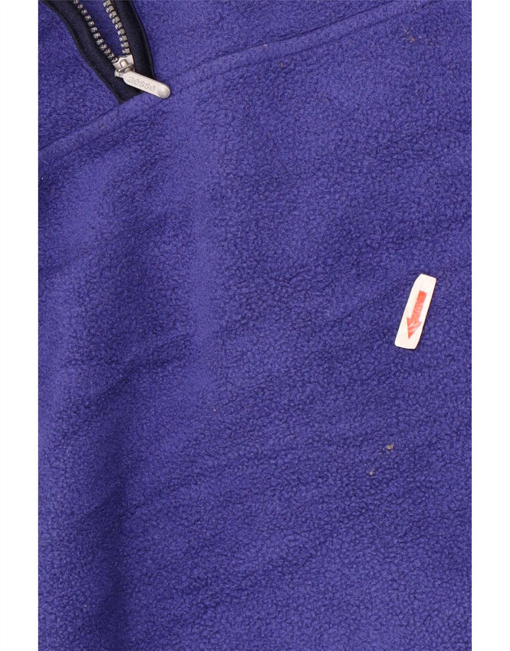 Suéter masculino Aesse de lã com zíper e gola XL azul poliéster