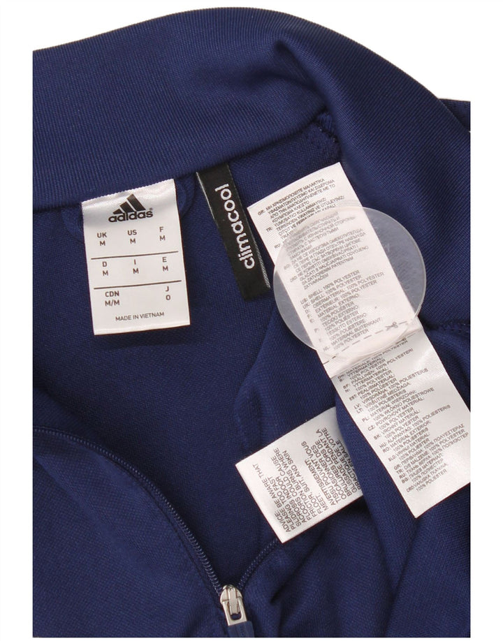 Adidas Mens Climacool Pullover Treino Top Médio Azul Marinho Colorblock