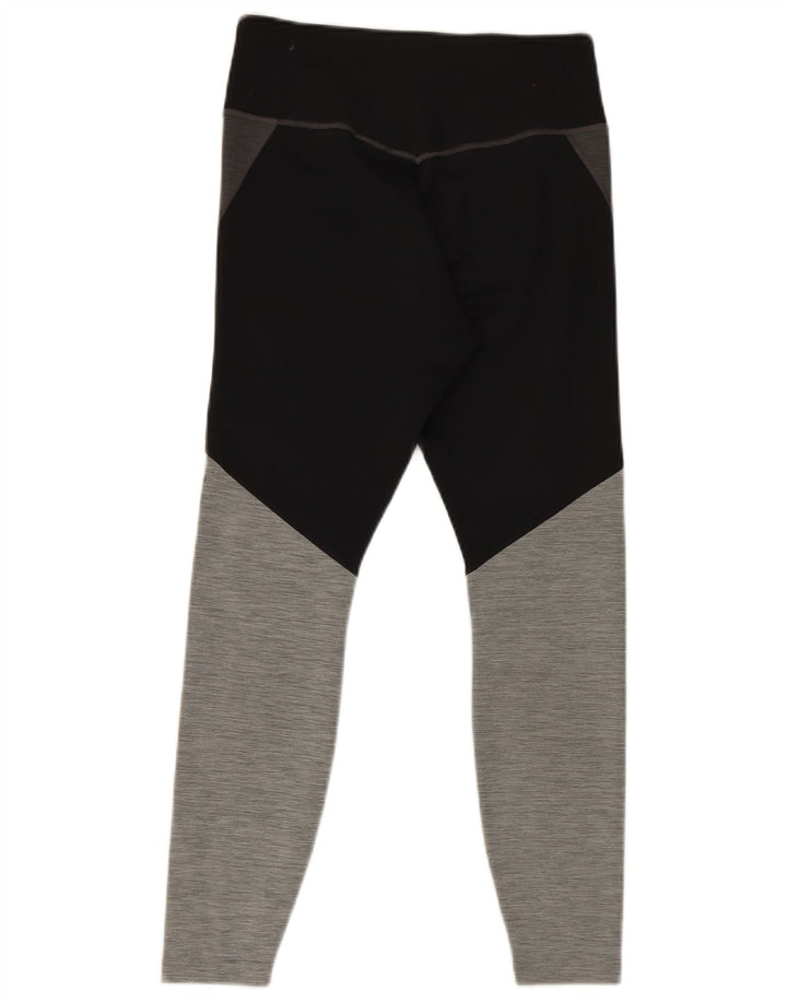 Leggings Nike Dri Fit para mulher UK 12 cinza médio colorblock poliéster
