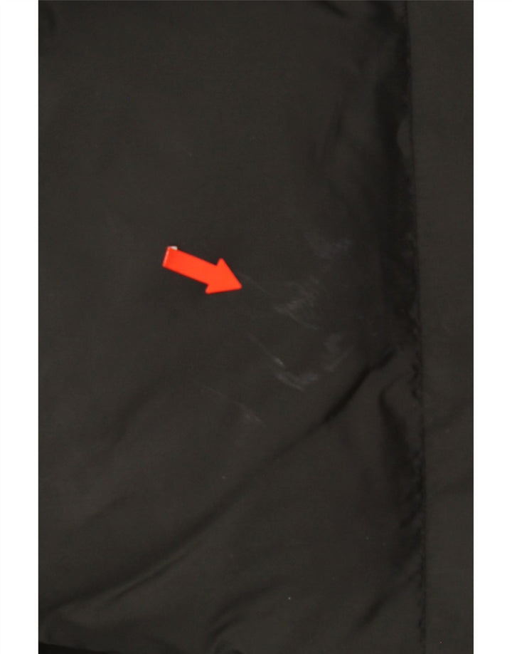 REPLAY Mens Loose Fit Hooded Padded Jacket UK 42 XL Black Nylon Vintage Replay and Second-Hand Replay from Messina Hembry 