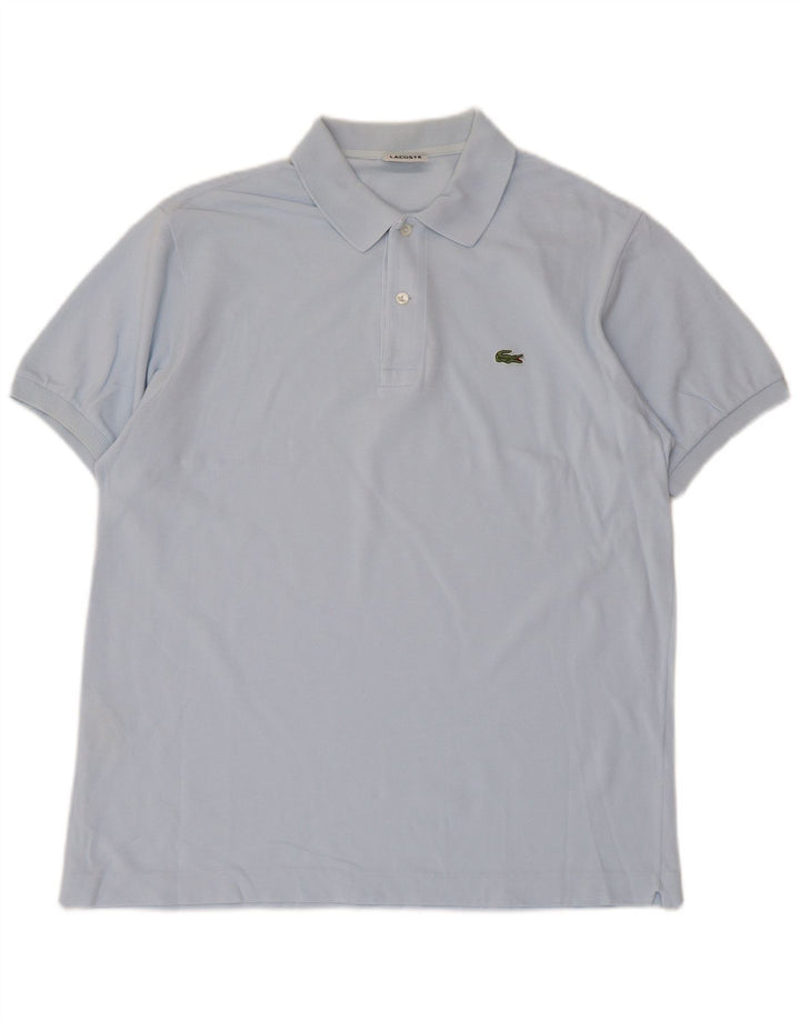 Camisa polo masculina LACOSTE tamanho 5 grande algodão azul