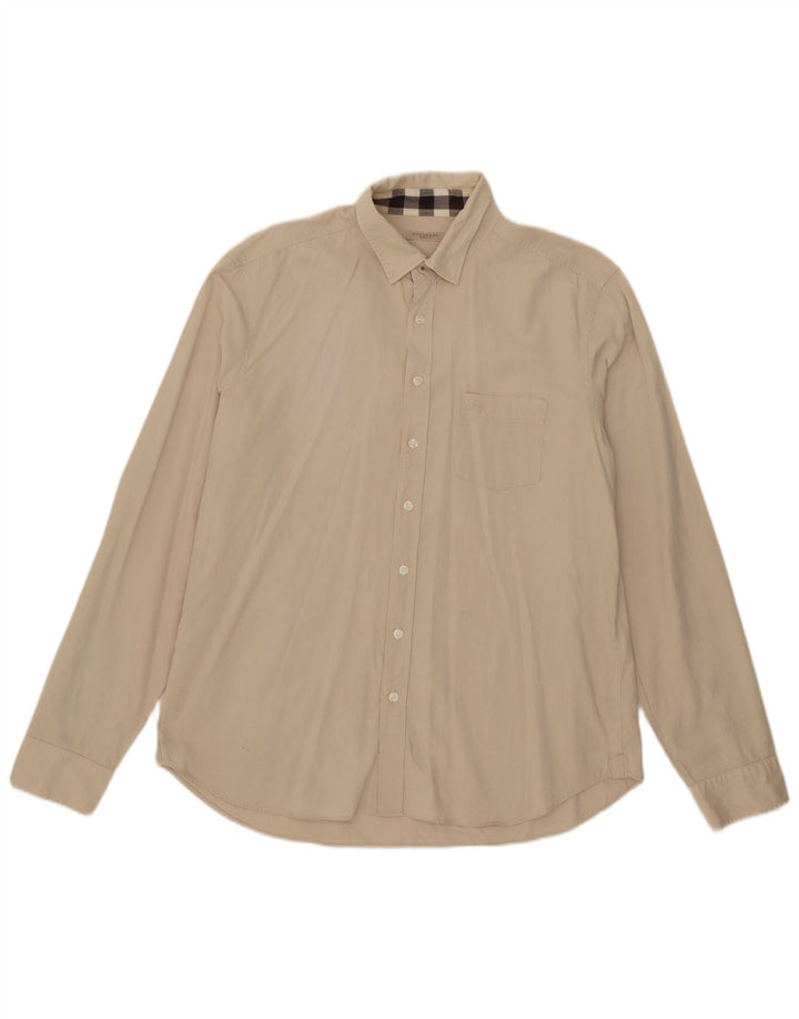 Camisa masculina Burberry XL algodão bege
