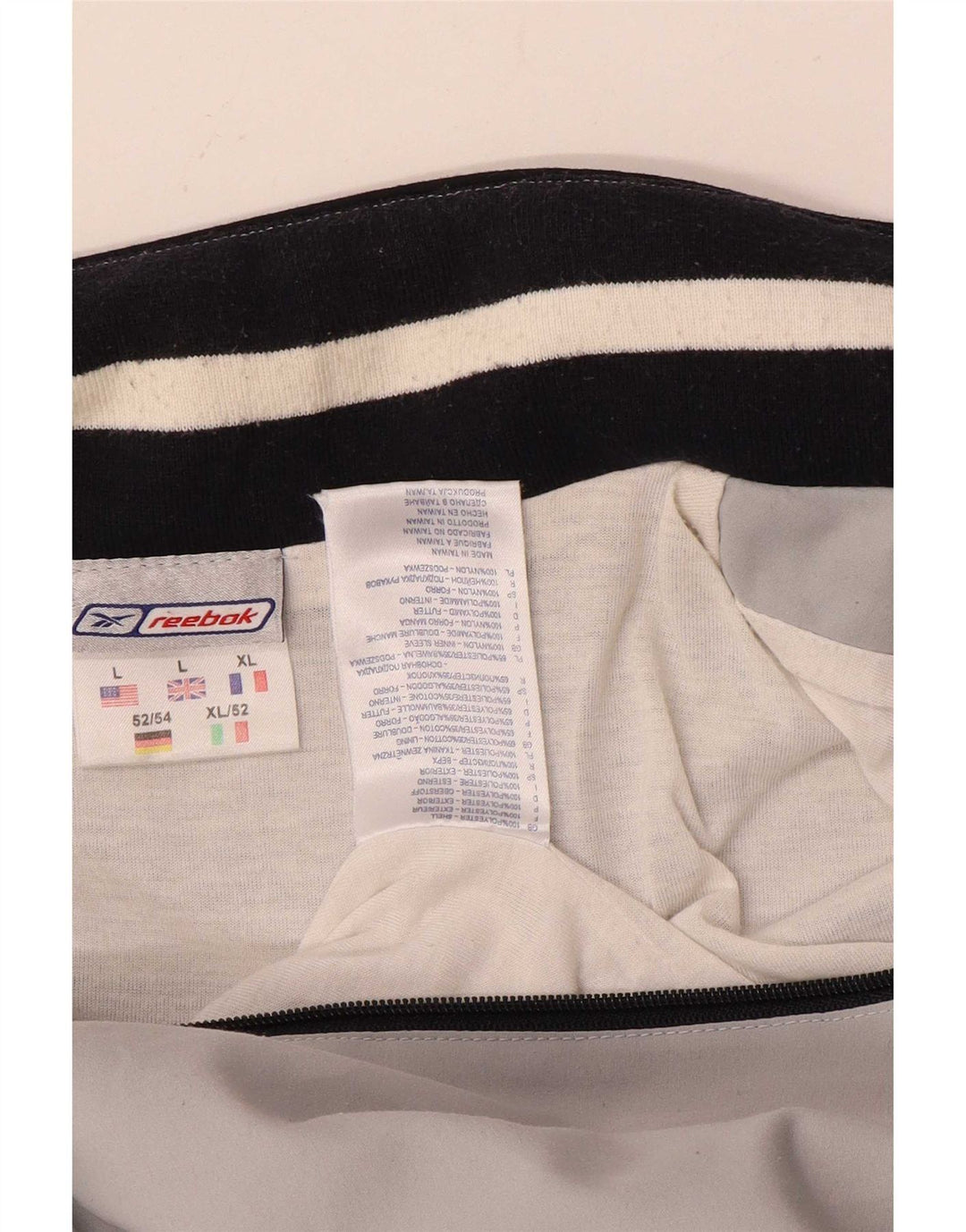 Jaqueta masculina Reebok Graphic Tracksuit Top grande cinza colorblock poliéster