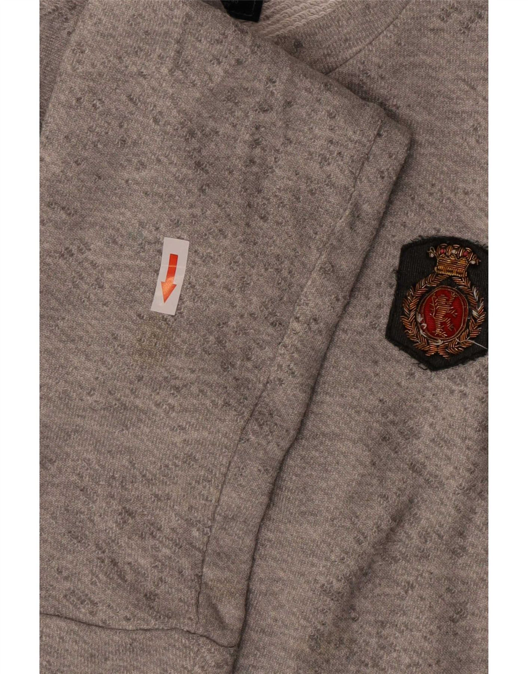 Zara moletom masculino jumper grande poliéster manchado cinza