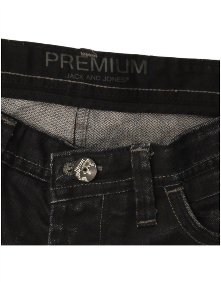 Jeans retos masculinos Jack & Jones W36 L34 preto