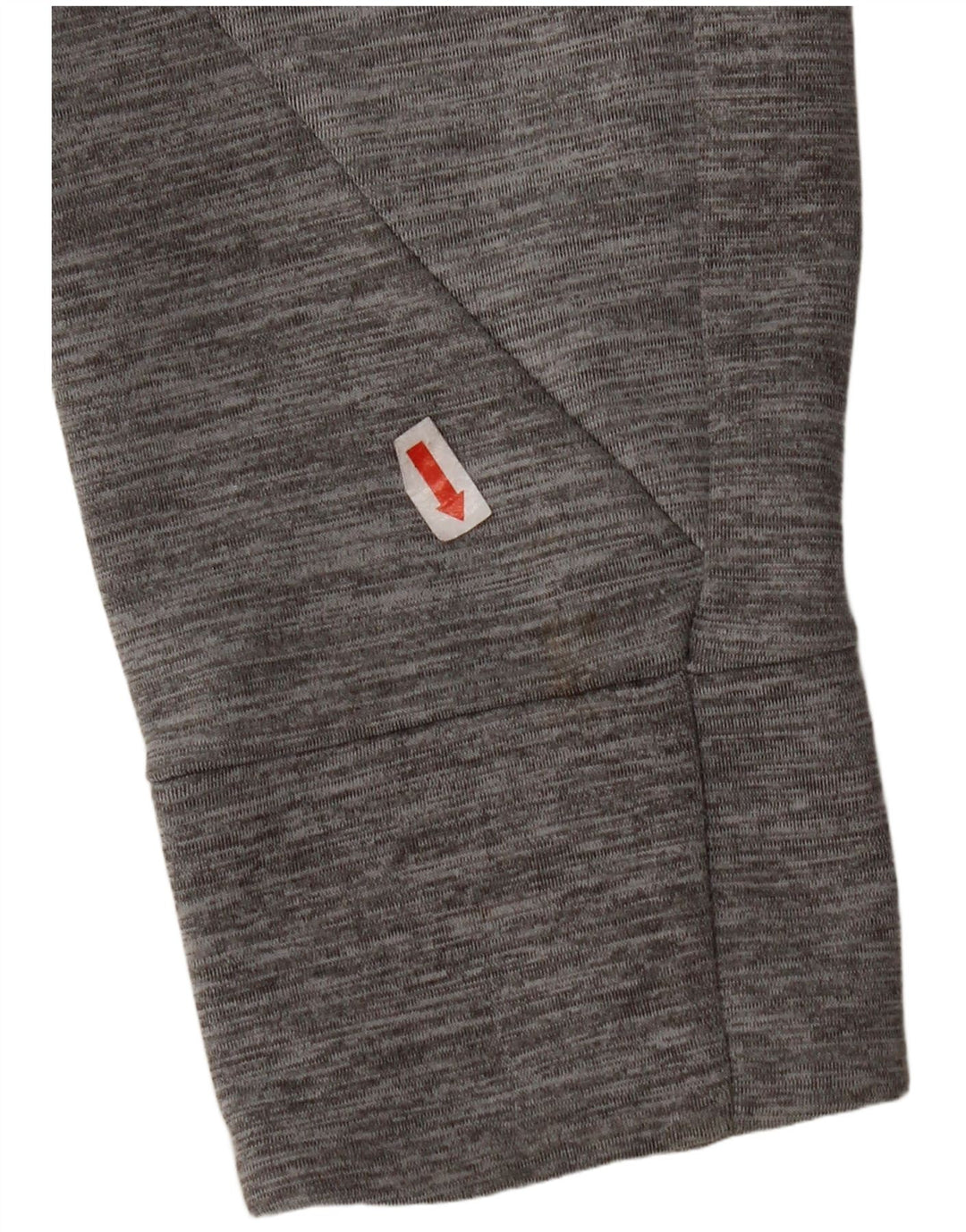 Suéter masculino HUMMEL com capuz e zíper grande poliéster manchado cinza