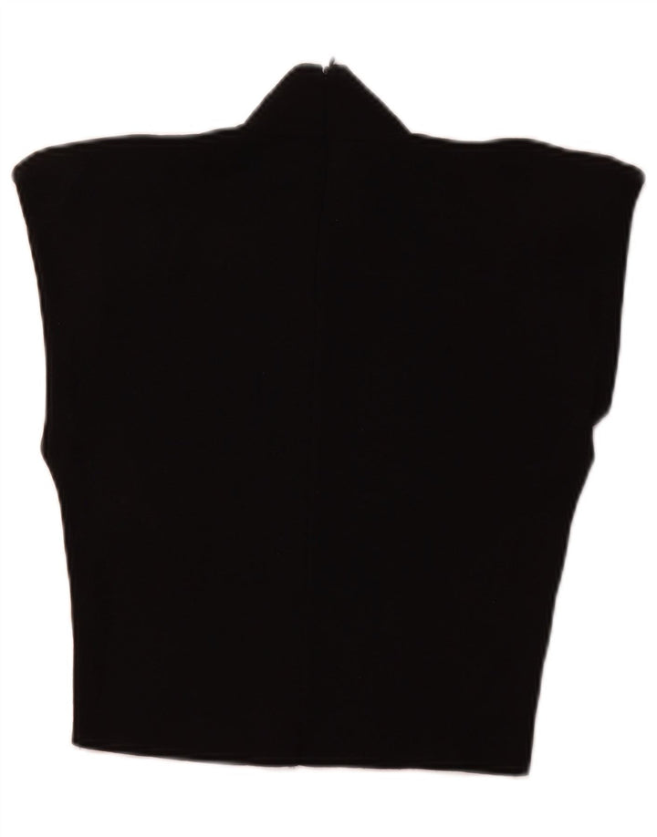 Suéter feminino ZARA com gola tartaruga e gola alta Reino Unido 12 médio preto