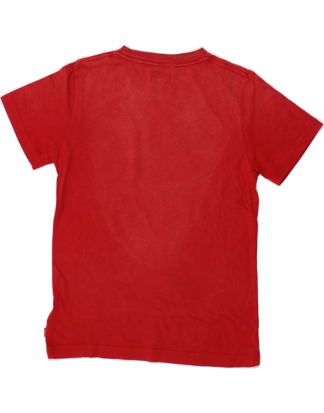LEVI'S Boys Graphic T-Shirt Top 9-10 Years Burgundy Cotton Vintage Levi's and Second-Hand Levi's from Messina Hembry 