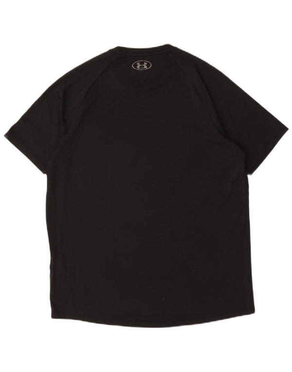 Under Armour Mens Camiseta Top Médio Poliéster Preto