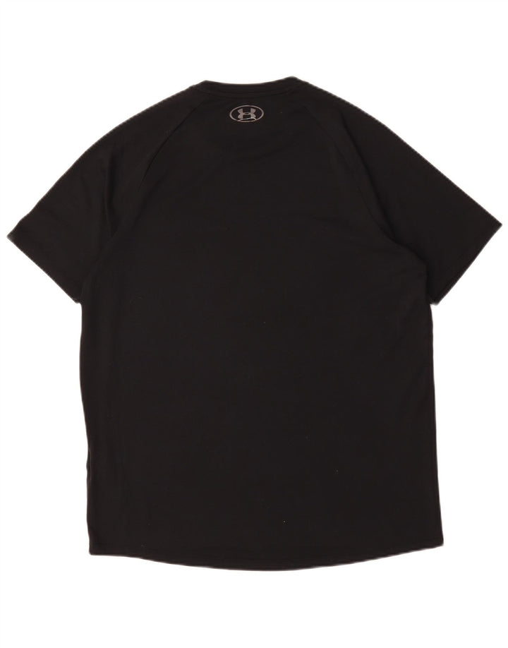 Under Armour Mens Camiseta Top Médio Poliéster Preto