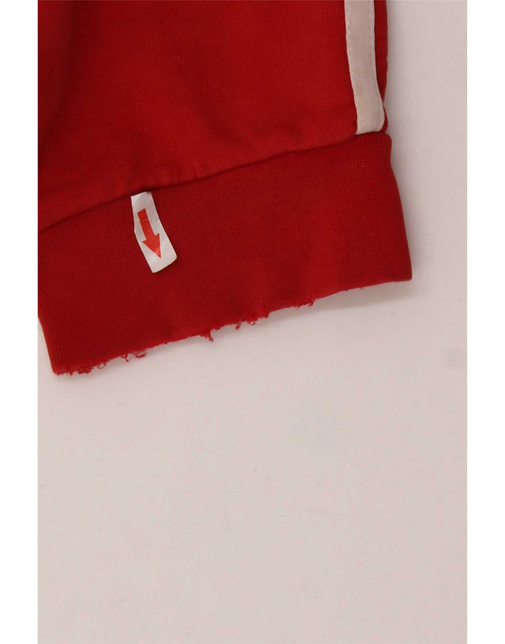 Adidas Mens Moletom Jumper 2XL Algodão Vermelho