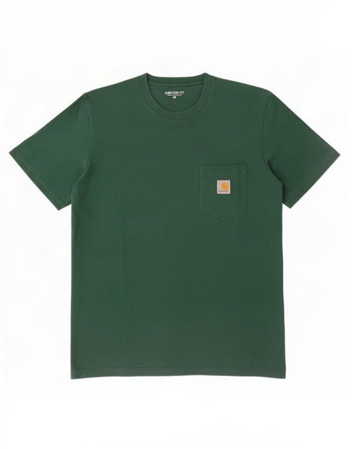 Camiseta masculina Carhartt de algodão verde médio
