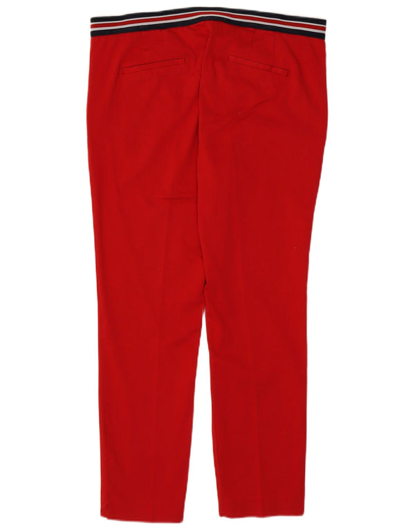 Zara Calça Chino Feminina Slim XL W32 L27 Vermelha