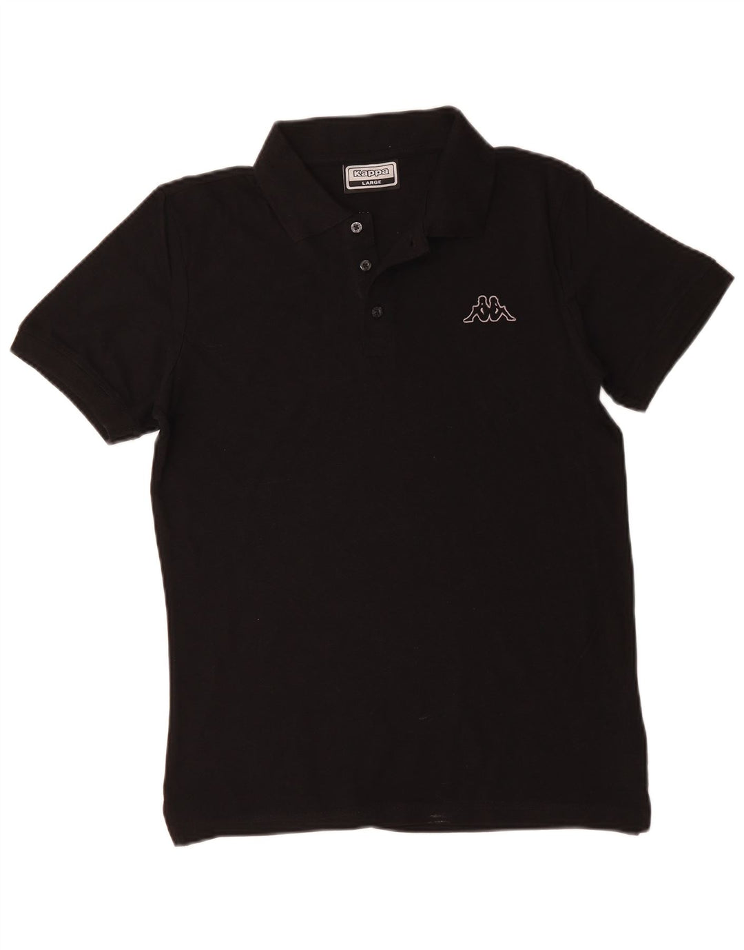 Camisa polo masculina KAPPA grande algodão preto