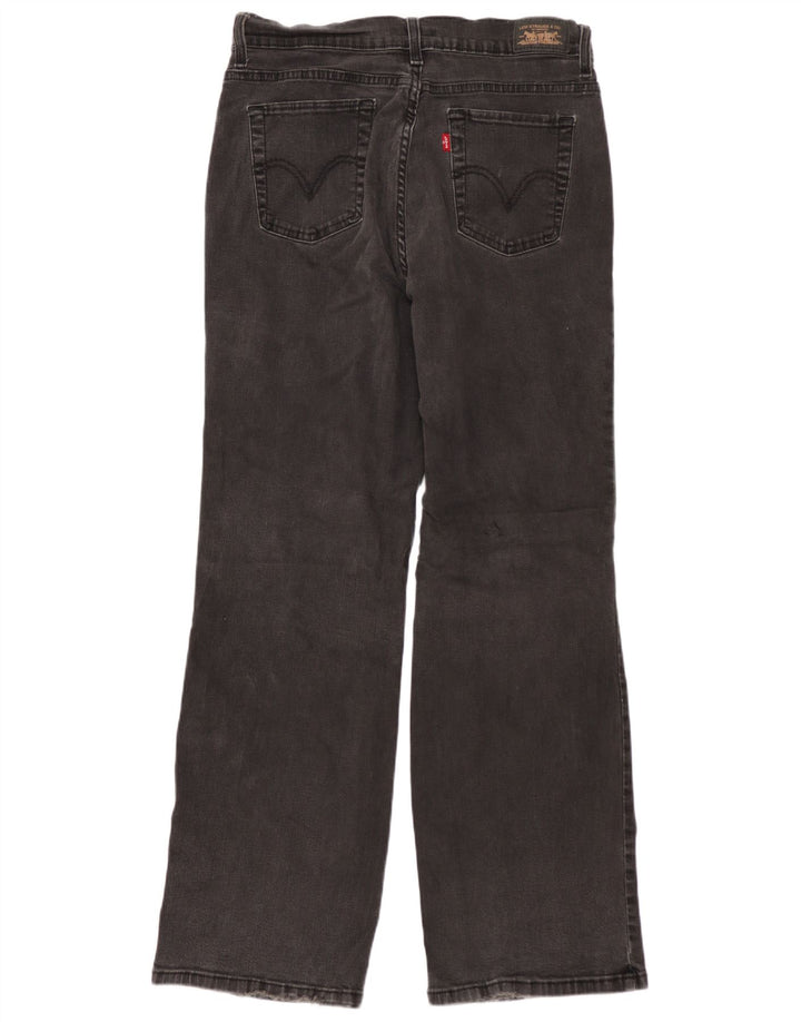 Calça jeans feminina LEVI'S 512 Bootcut US 12 grande W30 L30 preta