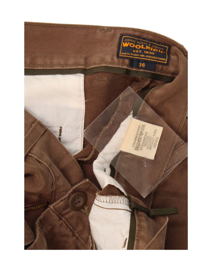 WOOLRICH Mens Straight Chino Trousers W36 L31 Brown Cotton Vintage Woolrich and Second-Hand Woolrich from Messina Hembry 