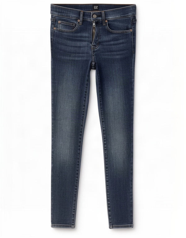 Jeans skinny feminino Gap W28 L28 algodão azul