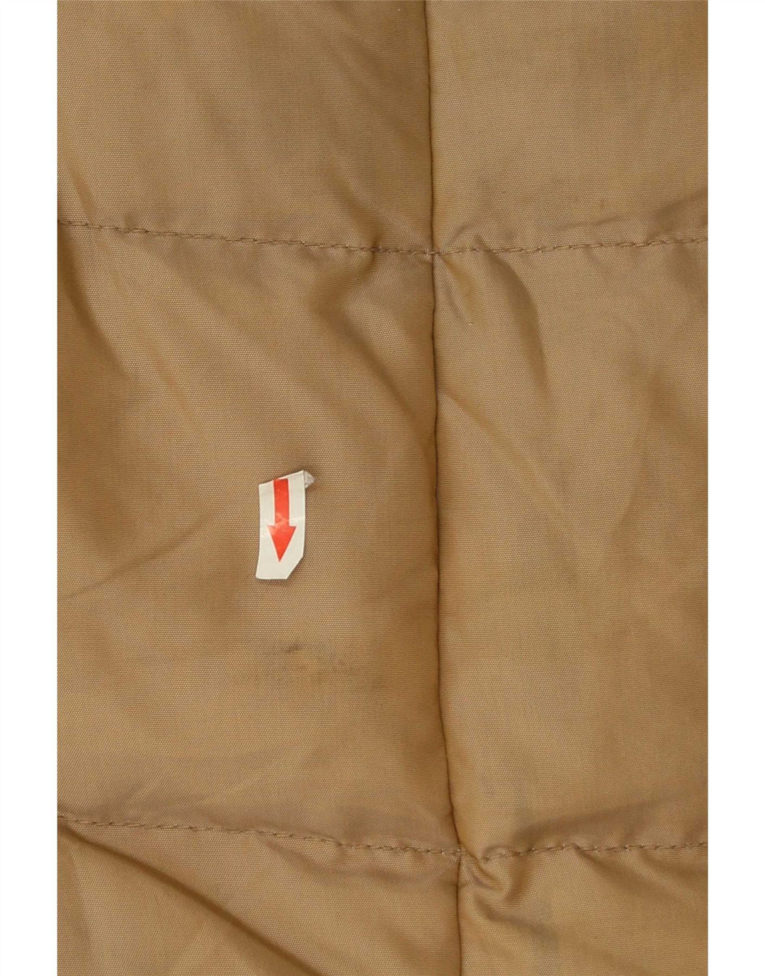 Casaco acolchoado feminino Zara UK 10 pequeno marrom nylon