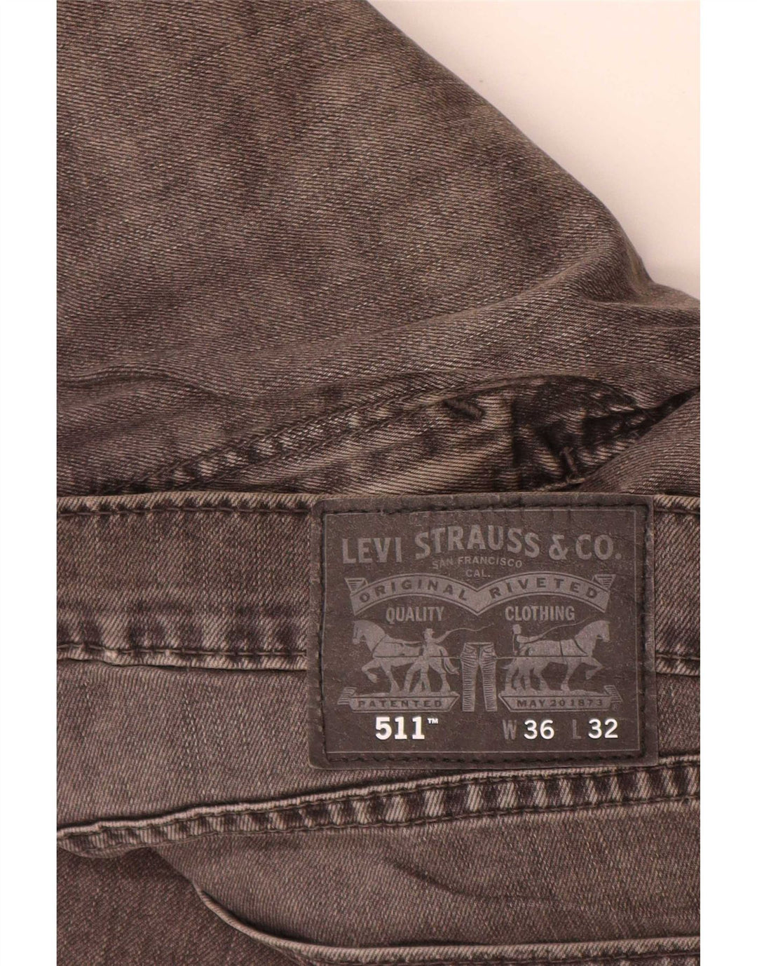 Calça Jeans Levis 511 Slim Masculina W36 L32 Cinza Algodão