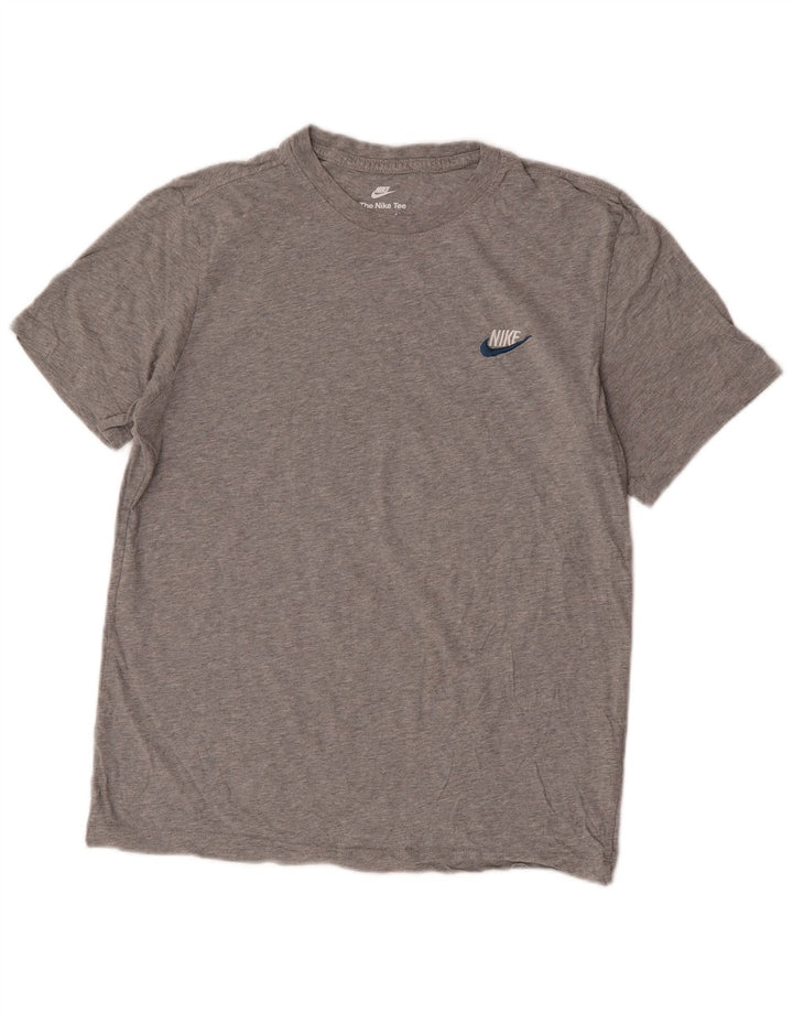 Camiseta masculina Nike Top cinza médio algodão