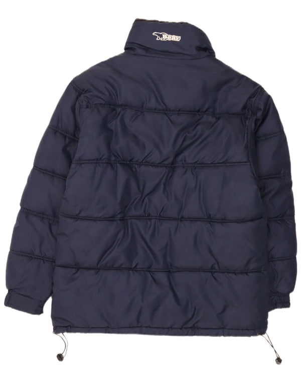 Jaqueta acolchoada reversível masculina Bear UK 38 poliamida azul marinho médio