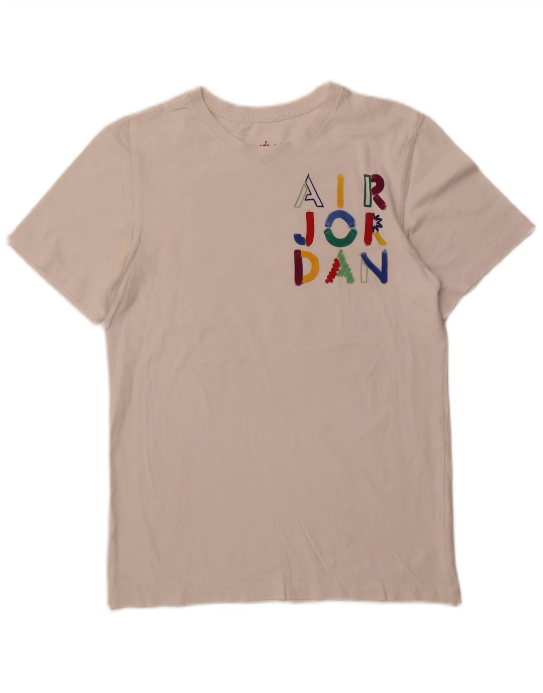 JORDAN Camiseta masculina gráfica top pequeno branco