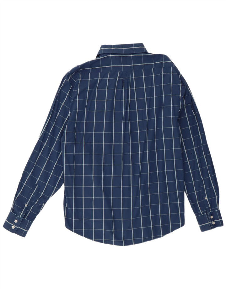 Camisa masculina Yves Saint Laurent XL azul xadrez algodão