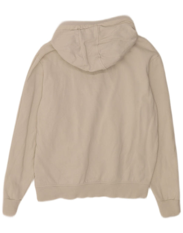 Suéter feminino com capuz gráfico North Sails UK 20 2XL algodão branco