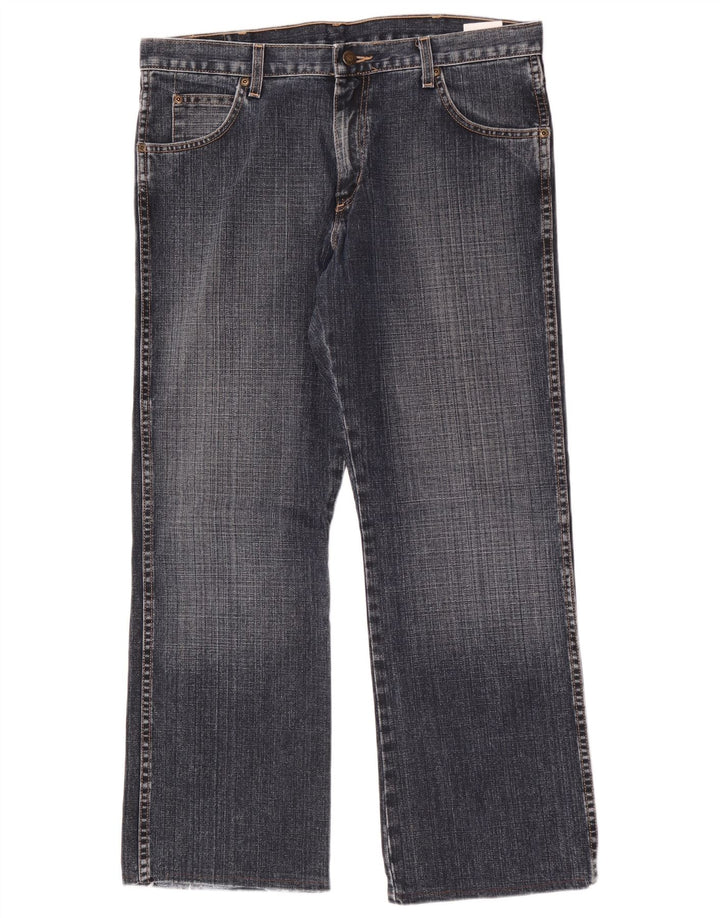 Wrangler Mens Bootcut Jeans W34 L30 Azul Algodão
