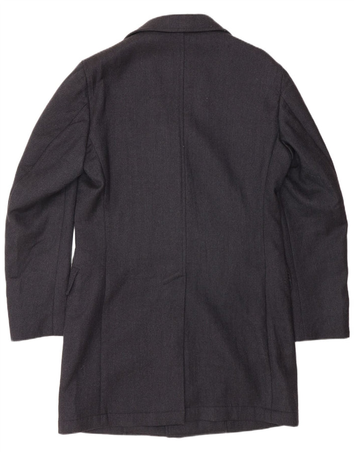 LUIGI BIANCHI Jaqueta masculina Longline Blazer IT 48 Médio Azul Marinho Clássico